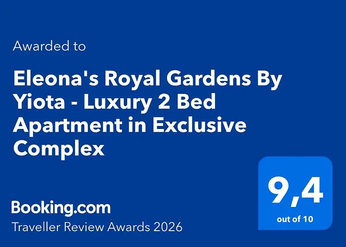 Eleona's Royal Gardens By Yiota - Luxury 2 Bed In Exclusive Complex